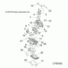 R18RRE99NS RANGER 1000 PS HD MD Engine, crankcase and crankshaft - r18rre99ns (c700342)
