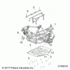 R18RRE99NS RANGER 1000 PS HD MD Chassis, main frame and skid plates - r18rre99ns (c70001...