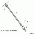 R18RRE99NS RANGER 1000 PS HD MD Drive train, rear prop shaft - r18rre99ns (c700021)