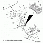 R18RRU99AS/BS RANGER 1000XP PS NSTR Electrical, wire harness - r18rru99as  /  bs (c700077)