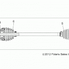 R18RT_87 RGR 900 XP ALL OPTIONS Drive train, rear drive shaft - r18rt_87 all options (49...