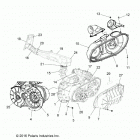 R18RTAD1B1/ED1N1 RANGER 1000 DIESEL Body, clutch cover and ducting - r18rtad1b1  /  ed1n1 (7...