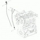 R18RTAD1B1/ED1N1 RANGER 1000 DIESEL Engine, oil dipstick and guard - r18rtad1b1  /  ed1n1 (4...