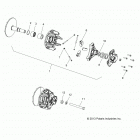 R18RTAD1B1/ED1N1 RANGER 1000 DIESEL Drive train, primary clutch - r18rtad1b1 (49rgrclutchdrv...