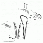 R18RVM99AL RANGER CREW 1000XP PS MUD Engine, cam chain and tensioner -  r18rvm99al (700463)