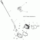 R18RVM99AL RANGER CREW 1000XP PS MUD Engine, dipstick and oil filter - r18rvm99al (701907)