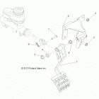R18RVM99AL RANGER CREW 1000XP PS MUD Brakes, pedal and master cylinder mounting - r18rvm99al ...