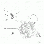 R18RVM99AL RANGER CREW 1000XP PS MUD Drive train, main gearcase mounting - r18vm99al (700391)