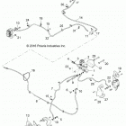 Z18VAA87B2/E87BM/BW RZR 900 50 INCH Brakes, brake lines and master cylinder - z18vaa87b2  / ...
