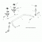 Z18VAA87B2/E87BM/BW RZR 900 50 INCH Suspension, front stabilizer bar - z18vaa87b2  /  e87bm ...