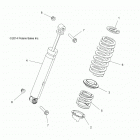 Z18VAA87B2/E87BM/BW RZR 900 50 INCH Suspension, rear shock - z18vaa87b2  /  e87bm  /  bw (49...