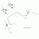Z18VAA87B2/E87BM/BW RZR 900 50 INCH Suspension, rear stabilizer bar - z18vaa87b2  /  e87bm  ...