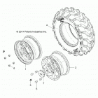 Z18VAA87B2/E87BM/BW RZR 900 50 INCH Wheels, rear - z18vaa87b2  /  e87bm  /  bw (702061)