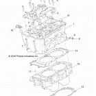 Z18VBA87B2/E87BK/BU/LK/BR RZR 900 60 INCH ALL OPTIONS Engine, cylinder and head - z18vba87b2  /  e87bk  /  bu ...
