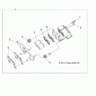 Z18VBA87B2/E87BK/BU/LK/BR RZR 900 60 INCH ALL OPTIONS Brakes, front caliper - z18vba87b2  /  e87bk  /  bu  /  ...