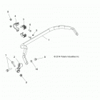 Z18VBA87B2/E87BK/BU/LK/BR RZR 900 60 INCH ALL OPTIONS Suspension, stabilizer bar, rear - z18vba87b2  /  e87bk ...