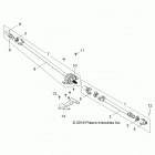 Z18VBE87F2/S87C2/CU RZR 900 60 INCH EU/TRACTOR Drive train, front prop shaft - z18vbe87f2  /  s87c2  / ...