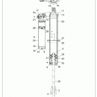 Z18VDE92BB/BM/BS/BU/L92BK RZR XP TURBO Suspension, rear shock - z18vde92bs (702084)