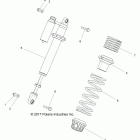 Z18VDE92NB/NU RZR XP TURBO MD Suspension, front shock mounting - z18vde92nb  /  nu
(7...
