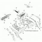 Z18VDE99NK RZR XP 1000 MD Body, rear rack and fenders - z18vde99nk (701515)