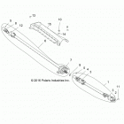 Z18VDE99NK RZR XP 1000 MD Drive train, front prop shaft - z18vde99nk (701209)