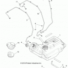 Z18VDS92CF/CU RZR XP TURBO TRACTOR Body, fuel tank - z18vds92cf  /  cu (702386)