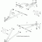 Z18VDS92CU RZR XP TURBO TRACTOR Suspension, front control arms - z18vds92cu (701391)