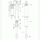 Z18VDS92CU RZR XP TURBO TRACTOR Suspension, rear shock - z18vds92cu
(701928)