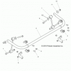 Z18VDS92CU RZR XP TURBO TRACTOR Suspension, stabilizer bar, rear - z18vds92cu (700474)