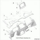 Z18VEL92BK/BR RZR XP TURBO S Body, dash and glovebox - z18vel92bk  /  br (c700155-1)