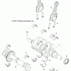 Z18VEL92BK/BR RZR XP TURBO S Engine, crankshaft and bearings - z18vel92bk  /  br (701...