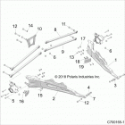 Z18VEL92BK/BR RZR XP TURBO S Suspension, rear control arms - z18vel92bk  /  br (c7001...