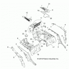 Z18VEL92BK/BR/LK RZR XP TURBO S Body, rear rack and fenders - z18vel92bk  /  br  /  lk (...