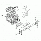 Z18VEL92BK/BR/LK RZR XP TURBO S Engine, mounting - z18vel92bk  /  br  /  lk (700470)