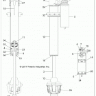 Z18VFE92BB/BM/BS/BU/LBK RZR XP4 TURBO Suspension, front shock internals - z18vfe92bb  /  bm  /...