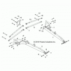 Z18VFE92BB/BM/BS/BU/LBK RZR XP4 TURBO Suspension, rear control arms - z18vfe92bb  /  bm  /  bs...
