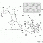 Z18VFE92BB/BM/BS/BU/LBK RZR XP4 TURBO Electrical, chassis wire harness - z18vfl92bk (c700113-2...