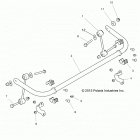 Z18VFE92BB/BM/BS/BU/LBK RZR XP4 TURBO Suspension, stabilizer bar, rear - z18vfe92bb  /  bm  / ...