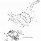 Z18VFE92NB/NU RZR XP4 TURBO MD Drive train, clutch cover and ducting - z18vfe92nb  /  n...