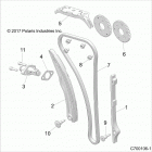 Z18VGE99AK/AW/BK/BW RZR RS1 Engine, cam chain and tensioner - z18vge99ak  /  aw  /  ...