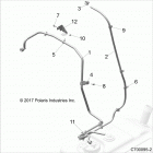 Z18VGE99AK/AW/BK/BW RZR RS1 Body, fuel line - z18vge99ak  /  aw (c700095-2)