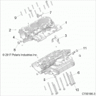 Z18VGE99AK/AW/BK/BW RZR RS1 Engine, crankcase - z18vge99ak  /  aw  /  bk  /  bw (c70...