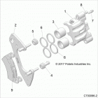 Z18VGE99AK/AW/BK/BW RZR RS1 Brakes, caliper front - z18vge99ak  /  aw  /  bk  /  bw ...