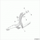 Z18VGE99AK/AW/BK/BW RZR RS1 Brakes, pedal - z18vge99ak  /  aw  /  bk  /  bw (c700097...