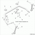 Z18VGE99AK/AW/BK/BW RZR RS1 Suspension, front stabilizer bar- z18vge99ak  /  aw  /  ...