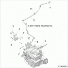 Z18VGE99AK/AW/BK/BW RZR RS1 Drive train, main gearcase mounting - z18vge99ak  /  aw ...