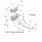 Z18VHA57B2 RZR 570 Engine, exhaust system - z18vha57b2 (c700008)
