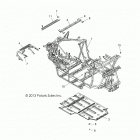 Z18VHA57F2 RZR 570 EU Chassis, main frame and skid plate - z18vha57f2 (49rgrfr...