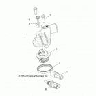 Z18VHE57BV RZR 570 PS Engine, thermostat and cover - z18vhe57bv (701269)