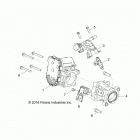 Z18VHE57BV RZR 570 PS Engine, throttle body and fuel rail - z18vhe57bv (701270...